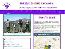 Tablet Screenshot of enfieldscouts.org